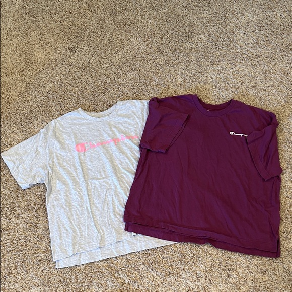 Champion Women’s Gray and Maroon Tees - Picture 1 of 5